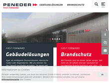 Tablet Screenshot of peneder.com